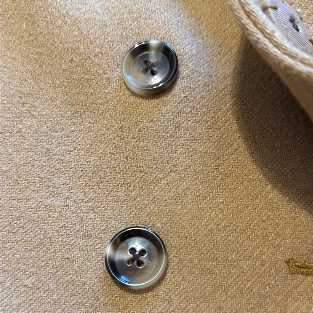 Lands' End Tan Trench Coat - Picture 6 of 8